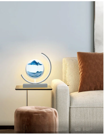 Bedside night light Glass 3d quicksand painting-TI00494-Veeddydropshipping