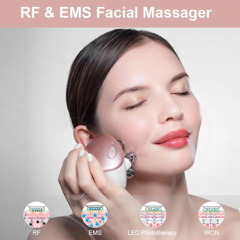 Facial Massager EMS with 4D Massage Face Cream-BH00367-Veeddydropshipping
