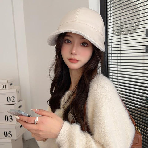 Women Winter Hat Thick Warm Baseball Cap-WF01381-Veeddydropshipping