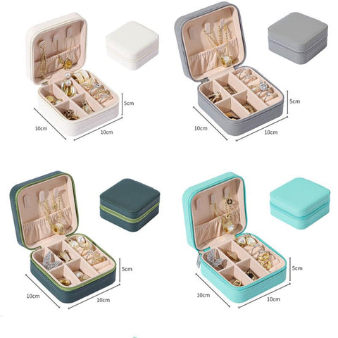 Portable Box Jewelry Organizer Travel Case Boxes-HA00786-Veeddydropshipping