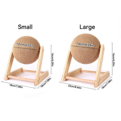 Cat Scratching Ball Toy Kitten Sisal Rope Ball-HA01414-Veeddydropshipping