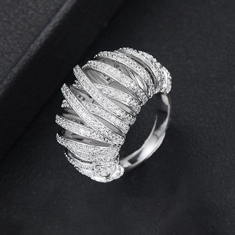 Shiny Charm Fingers Party Show Jewelry Ring -JW00425-Veeddydropshipping