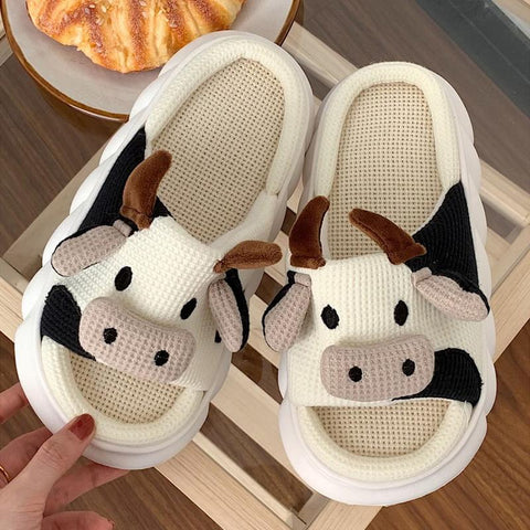 Linen Slippers Women Summer Breathable Platform-BS01302-Veeddydropshipping