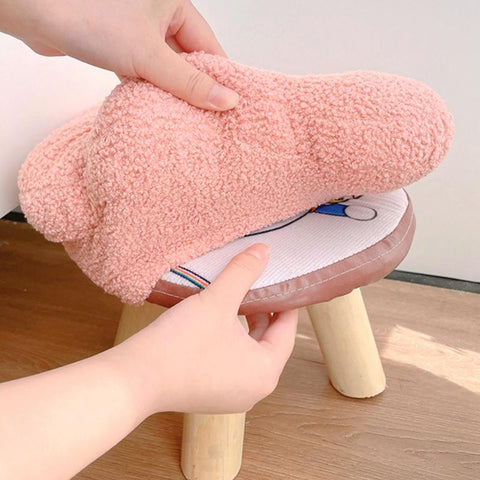 Plush Flower Chair Cover Cute Footrest Stool Covers-HA00520-Veeddydropshipping
