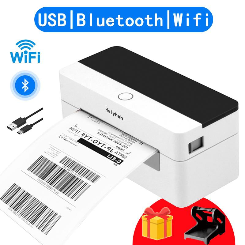 USB Bluetooth WiFi thermal printer label sticker manufacturer desktop 4-inch express label barcode-Veeddydropshipping