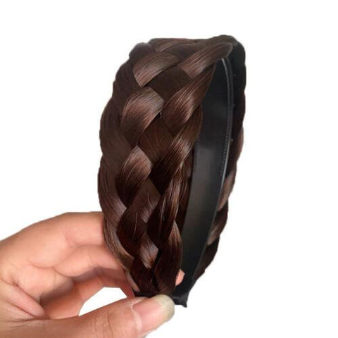 Hair Braided Plaited Headband for Women-WF01129-Veeddydropshipping