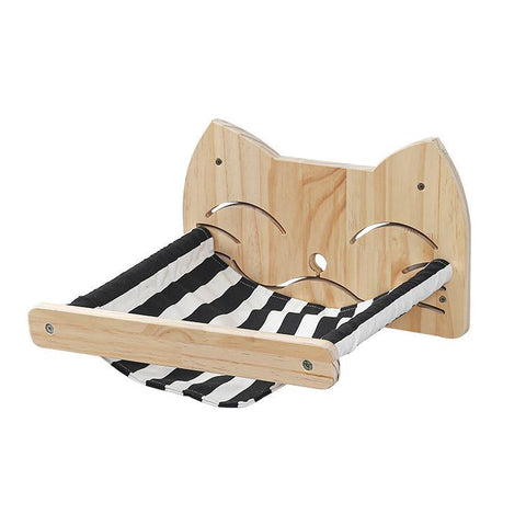 Solid Wood Cat Wall Mounted Climbing Frame-HA01440-Veeddydropshipping