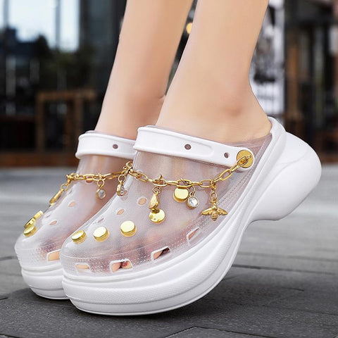 High Heels Chain Garden Shoes Outdoor Non-Slip Beach-BS00883-Veeddydropshipping