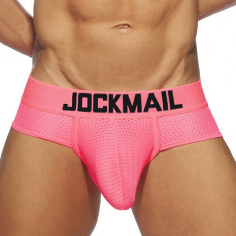 men underwear polyester fiber mesh boxer briefs sports breathable-MF01679-Veeddydropshipping