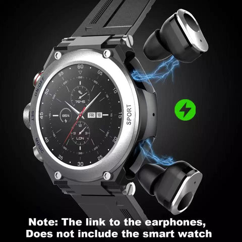 2023 New T92 Smart Watch Bracelet 2 in 1 TWS Wireless Earbuds 1.28Inch-CE00527-Veeddydropshipping