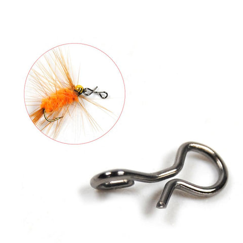 50pcs/bag Fly Fishing Snap Quick Change High Carbon Steel Connect Snap -OS00529-Veeddydropshipping