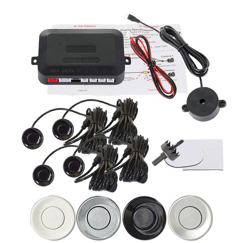 Wireless Car Parking Sensor Kit Buzzer 12V 22mm Reverse Backup Radar-AM00145-Veeddydropshipping