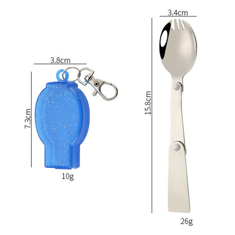 Stainless Pocket Spoon Fork Light Small Foldable Spoon Fork-OS01309-Veeddydropshipping