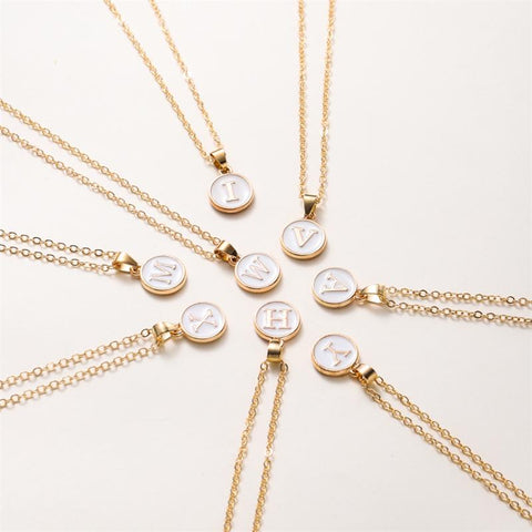 A-Z 26 Letter Initial Necklace for Women Men Couple Fashion-JW01204-Veeddydropshipping