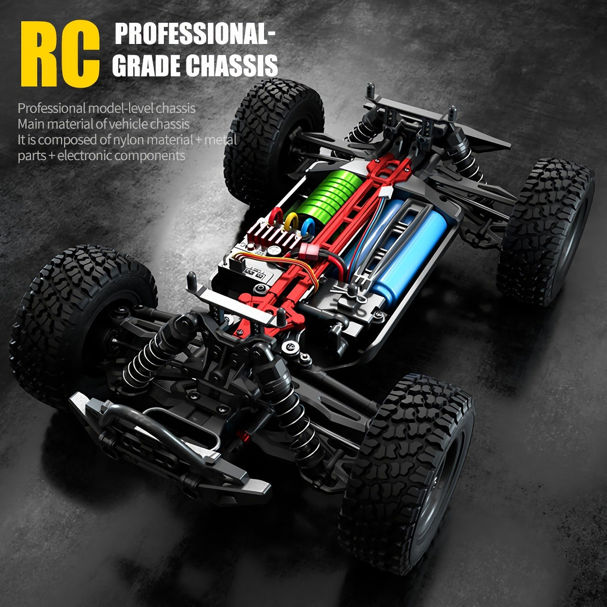 DAUBB Remote Control Car,80KMH 1:16 Scale Fast RC Truck for Adults Kids-TB01455-Veeddydropshipping
