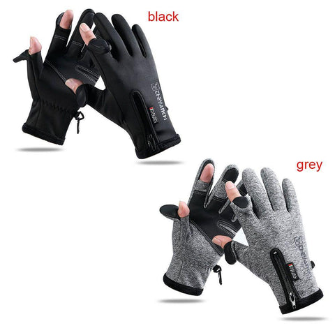 Winter Ridding gloves Fishing Gloves 2 Finger Flip Waterproof Windproof Photograph -OS01173-Veeddydropshipping
