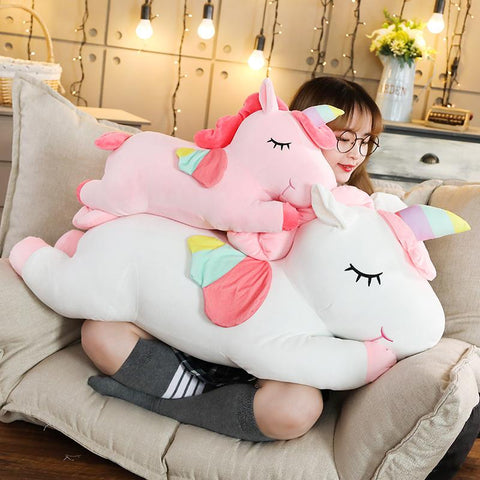 25-100CM Kawaii Giant Unicorn Plush Toys Cute Stuffed Animal Soft Sleep-TB01545-Veeddydropshipping