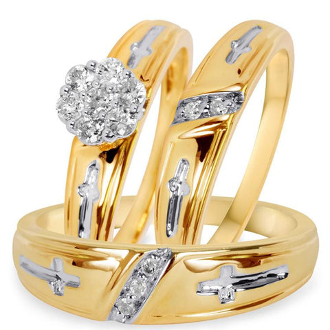 Romantic Heart Zircon Engagement Ring Set, suitable for women-JW00034-Veeddydropshipping