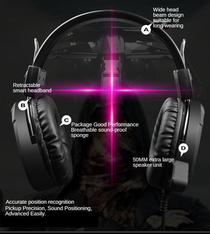 Wired Desktop Computer Gaming Headset 3.5-Veeddydropshipping
