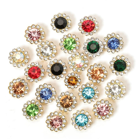 50pcs Rhinestone Bezel Patch Beads Crystal for Diy Jewelry Making -JW01550-Veeddydropshipping