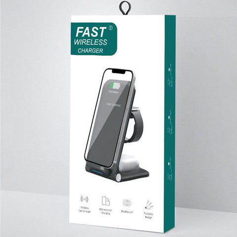 3 in 1 Wireless Charger 15W Fast Charging Dual-PA01078-Veeddydropshipping