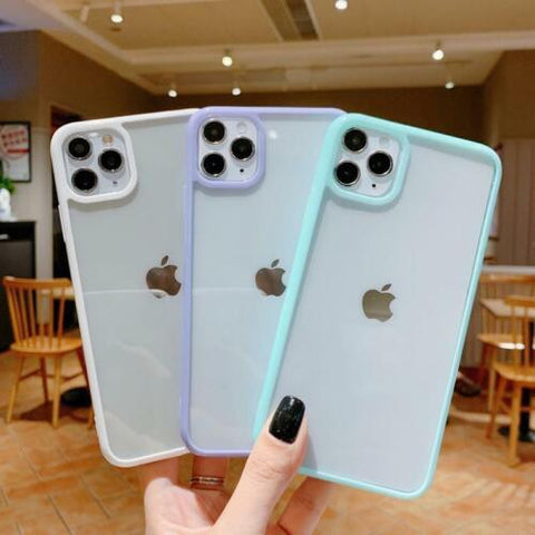 Case for iPhone 14 13 11 12 Pro Max Mini 7 8 SE XR Clear Shockproof Phone Cover-PA00098+Veeddydropshipping