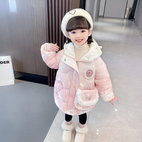 Girls Winter Thermal Padding Jackets and Coats Child Warm Outerwear for Girls-TB01243-Veeddydropshipping
