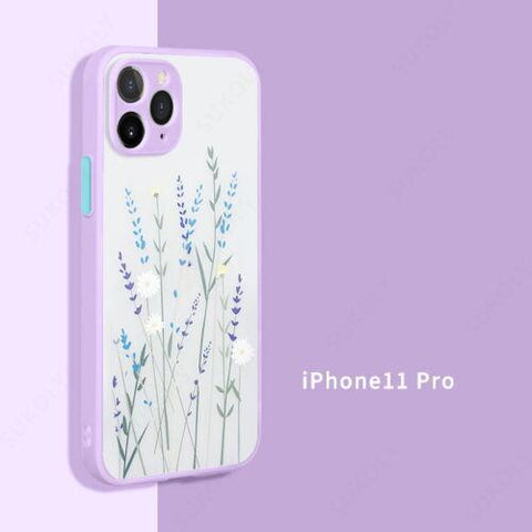 Flower Hybrid ShockProof Case For iPhone 14 13 12 Pro Max 11 XS XR 7 8 X Cover-PA00143-Veeddydropshipping