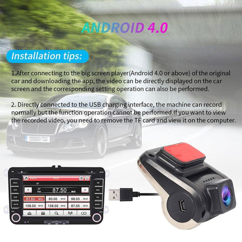 Car Android USB Pro 1080P HD Hidden Night Vision Car DVR Video Recorder-AM00698-Veeddydropshipping