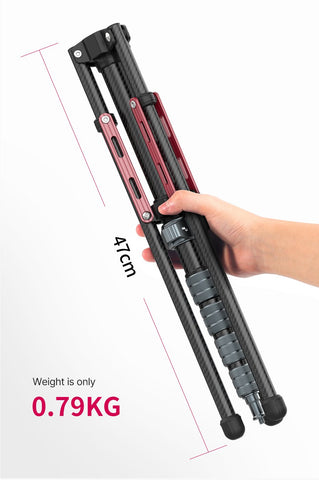 MT-49 1.9M Carbon Fiber Lighting Stand Portable Tripod Photography Light Stand-CE00287-Veeddydropshipping