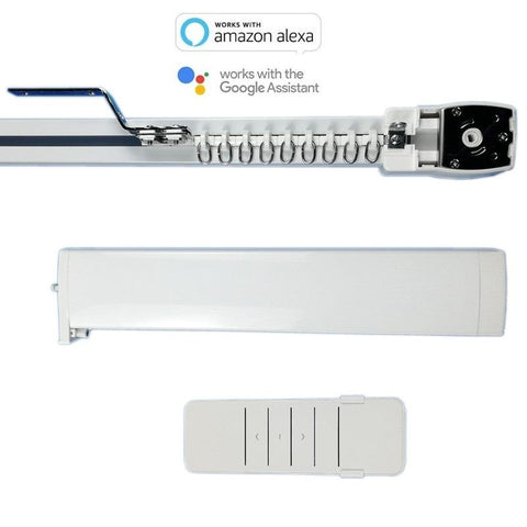 Tuya WIFI Electric Motorized Yandex Curtain Track Timing APP Voice-TI01087-Veeddydropshipping
