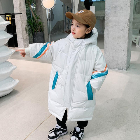 Kids Winter Girls Boys Waterproof Hooded Jackets-TB01032-Veeddydropshipping