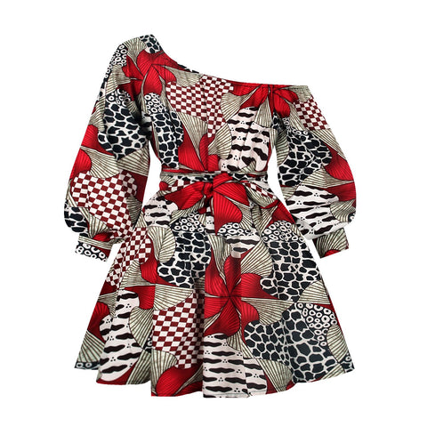 Robe Wax African Dresses For Women-WF01673-Veeddydropshipping