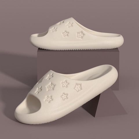 Couple Shoes Star Hollow Out Cute Indoor Sandals-BS01195-Veeddydropshipping