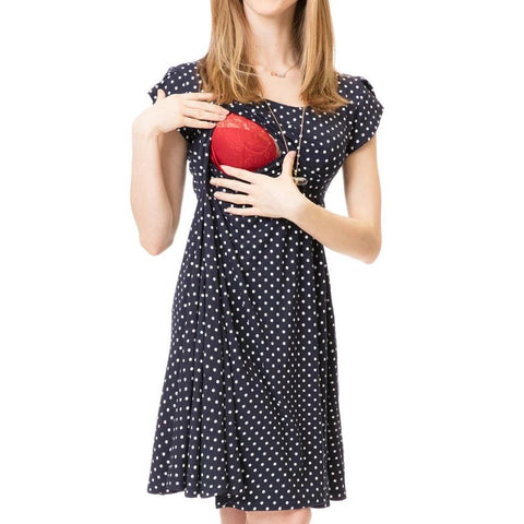 New Maternity Dresses Pregnant Women Nursing Dress Breastfeeding-TB00612-Veeddydropshipping