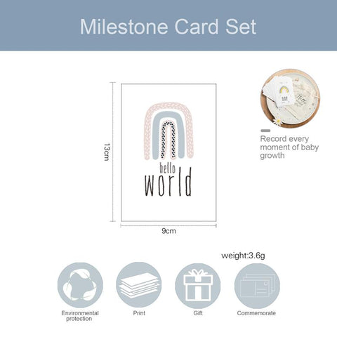 16Pc Baby Milestone Cards Month Sticker Baby Photography Milestone-TB00778-Veeddydropshipping