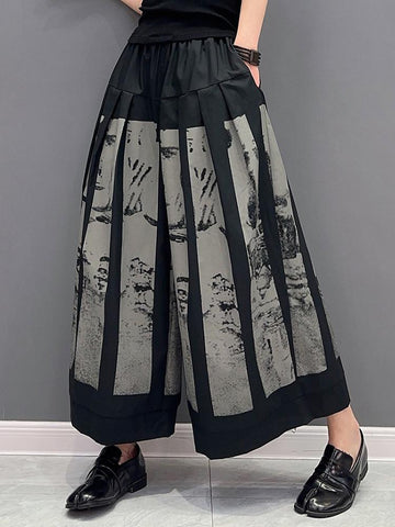 Woman Fashion Loose Elastic Waist Full Match Pants-WF00430-Veeddydropshipping