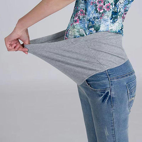 Denim Jeans Maternity Pants For Pregnant Women Clothes Vintage Abdominal-TB00554-Veeddydropshipping