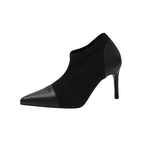 Women Spring Autumn Sexy Stiletto Heel Pointed Toe Bare-BS00996-Veeddydropshipping