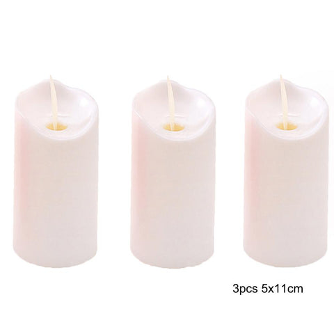 Candles Lights Operated Plastic Pillar Flickering Candle-HA00347-Veeddydropshipping