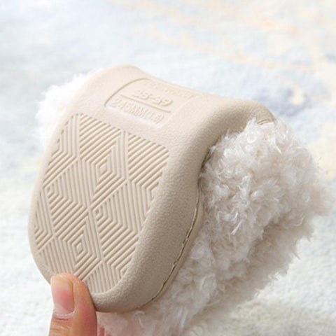 Fluffy Slippers Winter Warm Couple Shoes Woman Indoor-BS01148-Veeddydropshipping