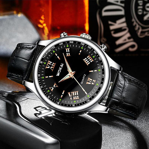 Business watch with quartz men  simple waterproof -JW00736-Veeddydropshipping