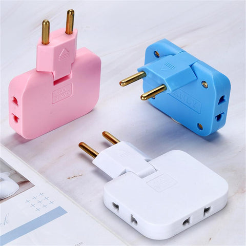 EU Plug 3 AC Outlet Power Strip Multiprise 1 Convert 3 Extension-CE00019-Veeddydropshipping