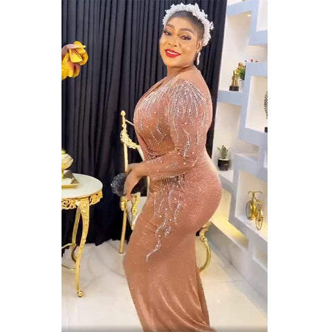 Evening Dresses Women Plus Size African Dress-WF01507-Veeddydropshipping