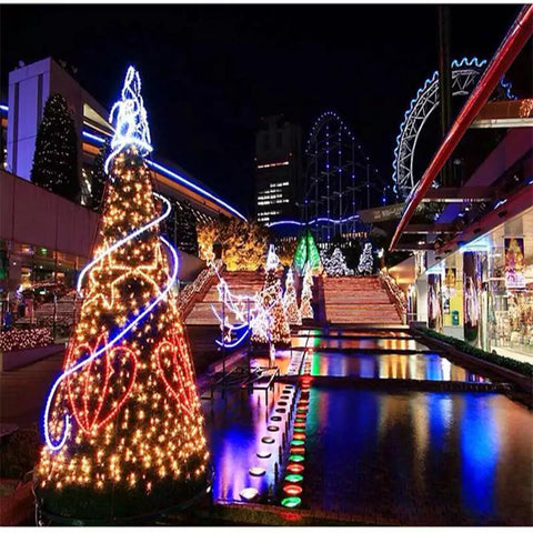 Rainbow Tube LED Round Two-Wire Light String Outdoor Lighting-TI00919-Veeddydropshipping