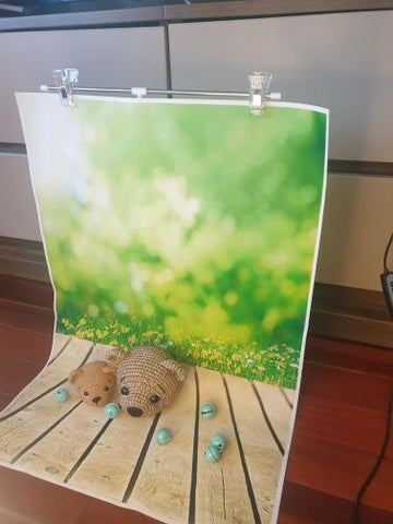 Art Fabric Photography Backdrops Props Flower Landscape Wooden Floor  Photo -CE00303-Veeddydropshipping