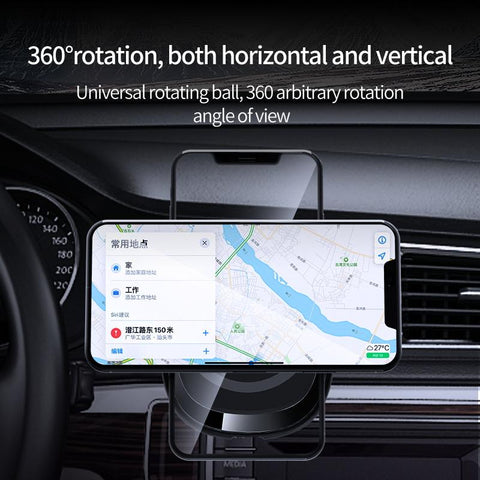 Magnetic Wireless Car Charger 15W Qi Car Charger-PA01110-Veeddydropshipping