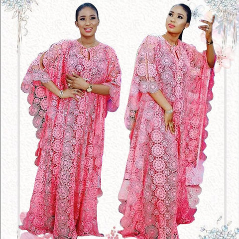 Women African Evening Maxi Dress-WF01657-Veeddydropshipping