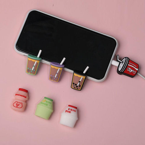 Cute Cartoon Cable Protector Fruit Animal Charging Cable Buddies Cord Protector -CE00071-Veeddydropshipping