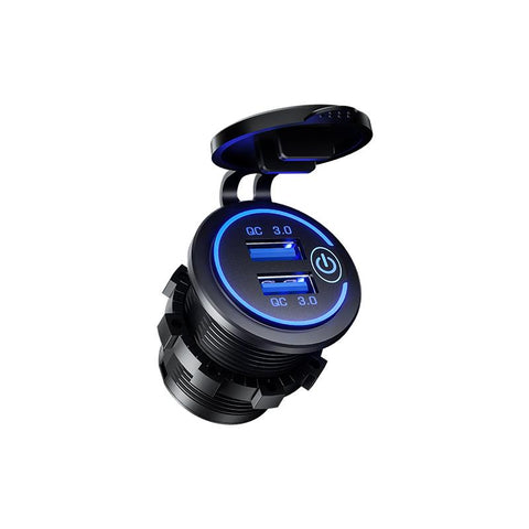 36W USB Charger QC 3.0 Touch Switch Waterproof-PA01154-Veeddydropshipping